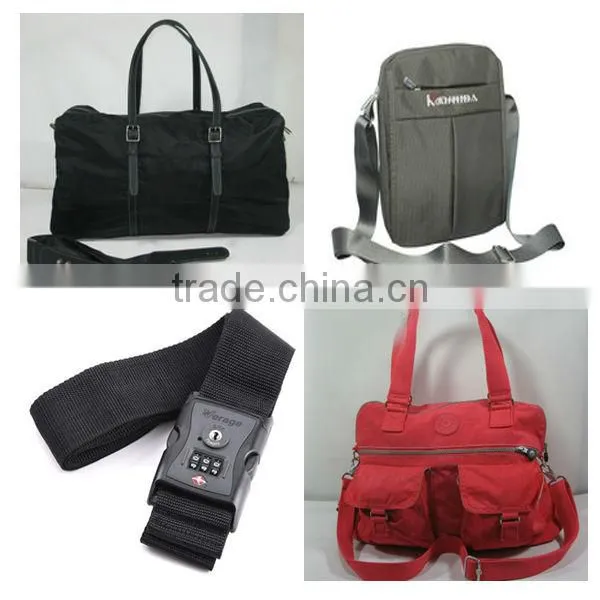 Woven silicon luggage strap for luggage strap