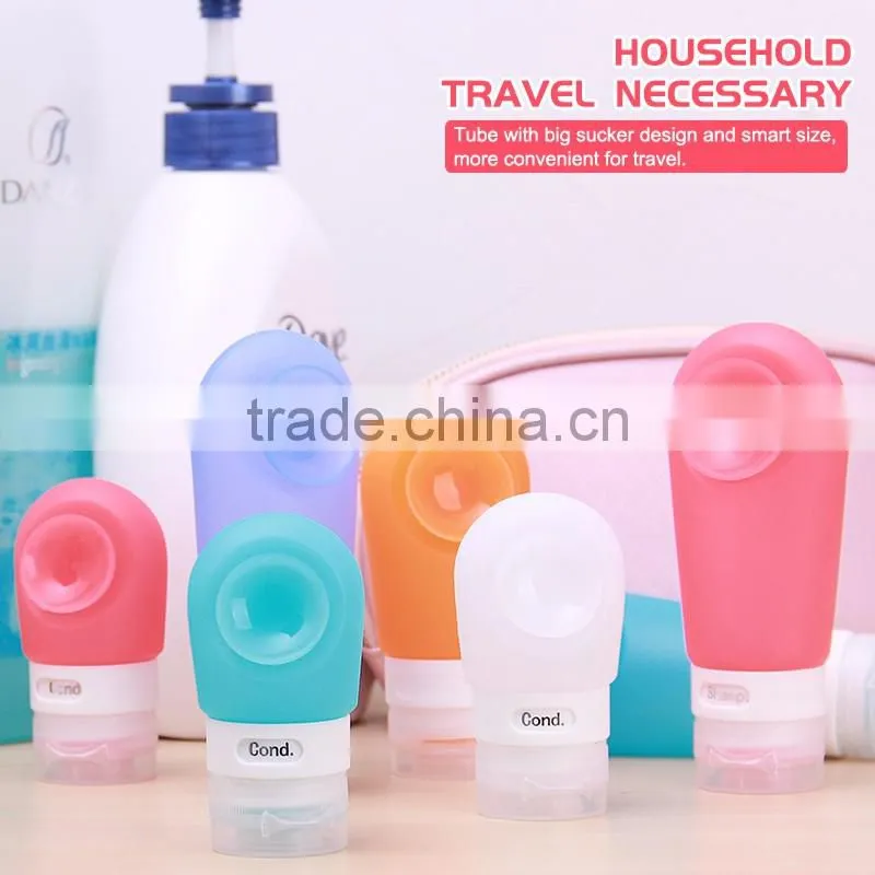 BPA Free TSA airline approved leak proof portable travel case essential bottle