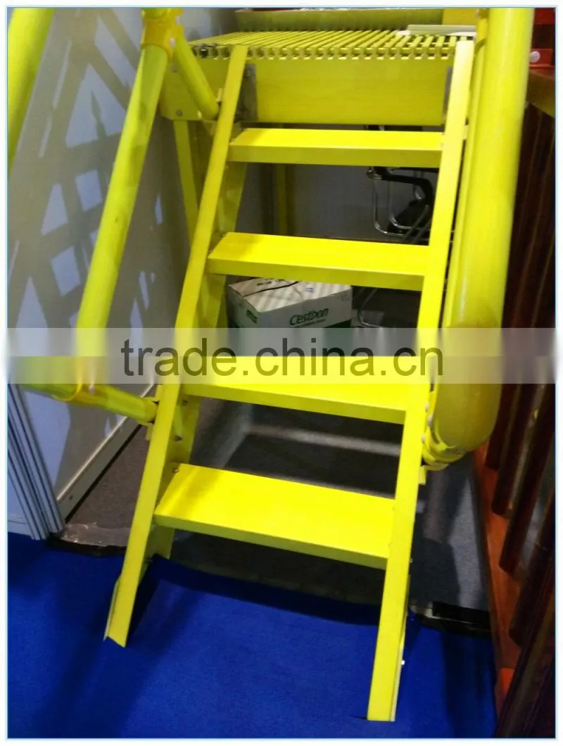 Fiberglass frp Industrial platform ladders