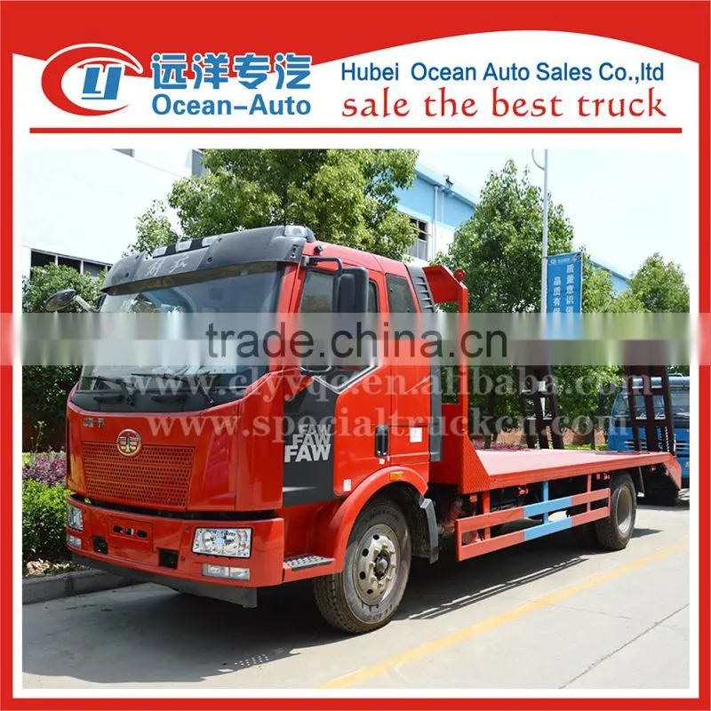 FAW payload 9000 kgs flatbed tow truck
