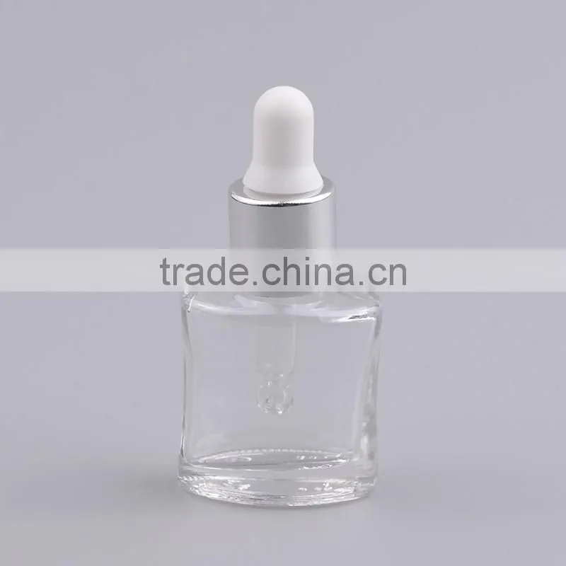 2016 new style empty glass essential oil bottles with aluminum dropper cap