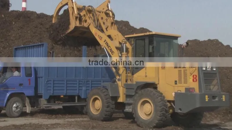 mini loader with grass grab/clamp