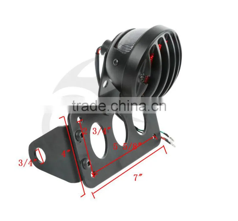 Aluminum Mount Taillight License Plate Bracket For Bobber Chopper