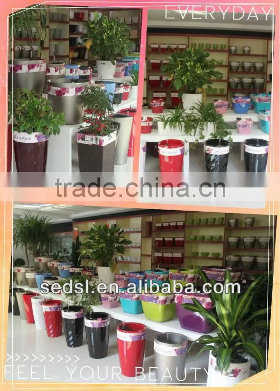 decorative vases,Self-watering pots,glazed mini planter
