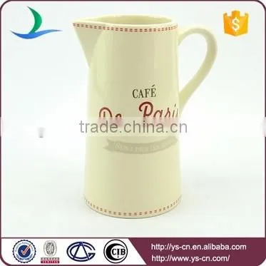 Wholesale modern decal ceramic water jug for bathroom
