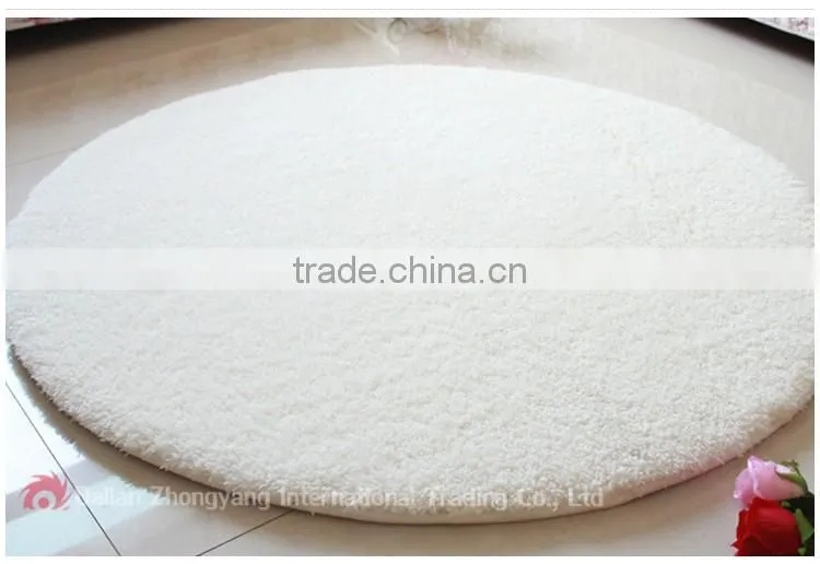 oem washable floor yoga circular shaggy carpet easy step shaggy underlayment
