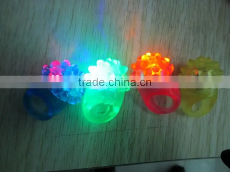 light up jelly rings light up TPR ring led ring
