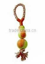 Good quality cotton rope with plastic bone dog toys