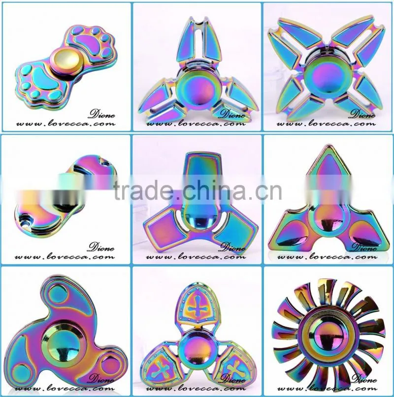 Zinc Alloy Fingertip Gyro The Crusader Hand Spinner EDC Toy Finger Spinner Gyro Focus Toy