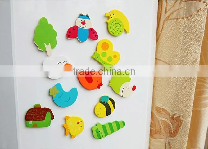 3D lovely wood fridge magnet