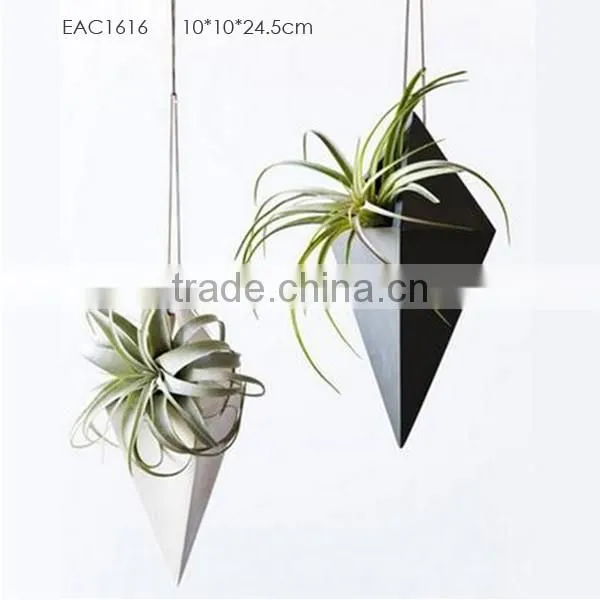 FDA food safe antique cement planter cone decoration concrete fruit dish