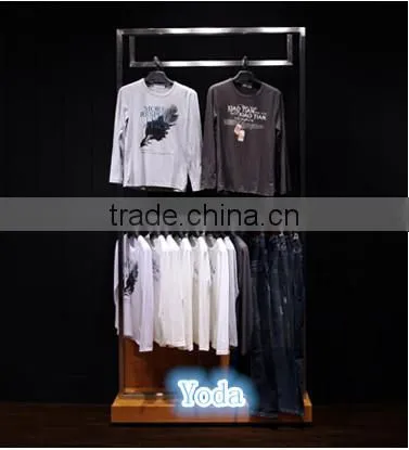Wall Mount Clothing Display Shelf for Men's Garment Store