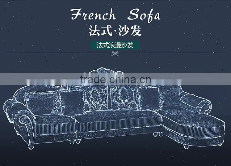 M09 Living Room Furniture L Shaped Luxury Fabric Sofa