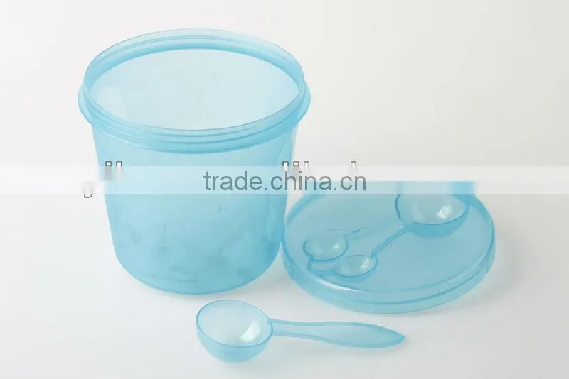 Eco-Friendly PP Customized Logo Plastic Food Box With Spoon