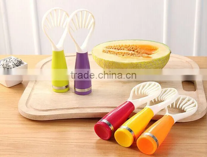 Multifunction Food grade Plastic Fruit Corer / Pitter and Slicer