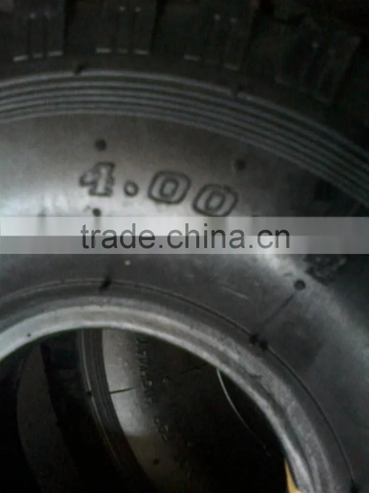 Hand truck hand trolley cover tyre 4.00-4 rubber wheel