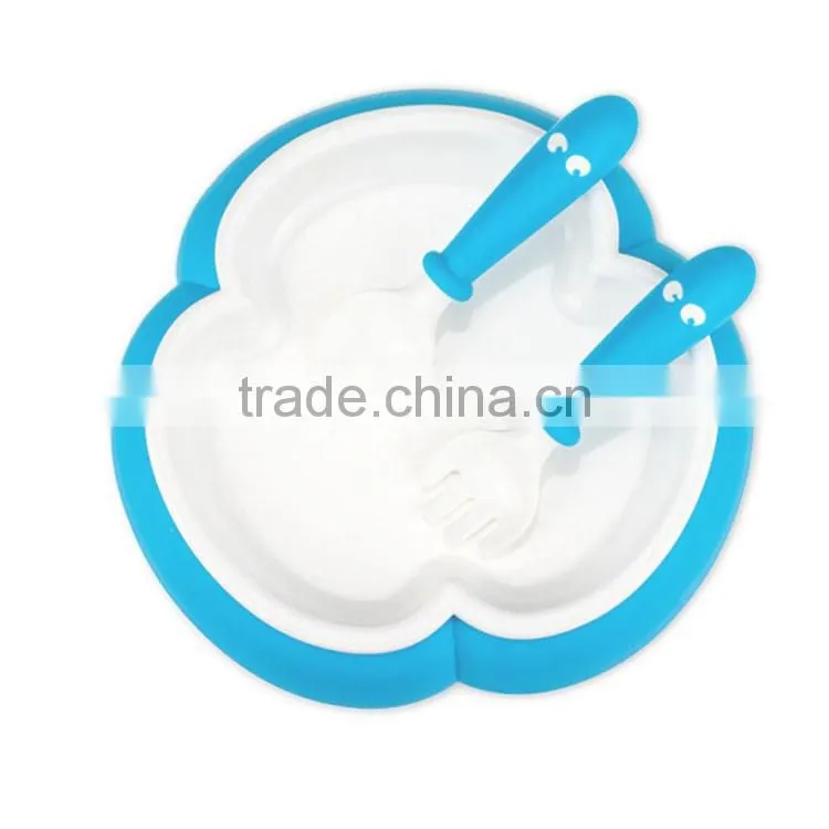 newest amazon hot children tableware children bowl and spoon set