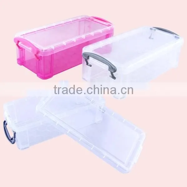 2016 New Clear Large Plastic Storage Container With Handle