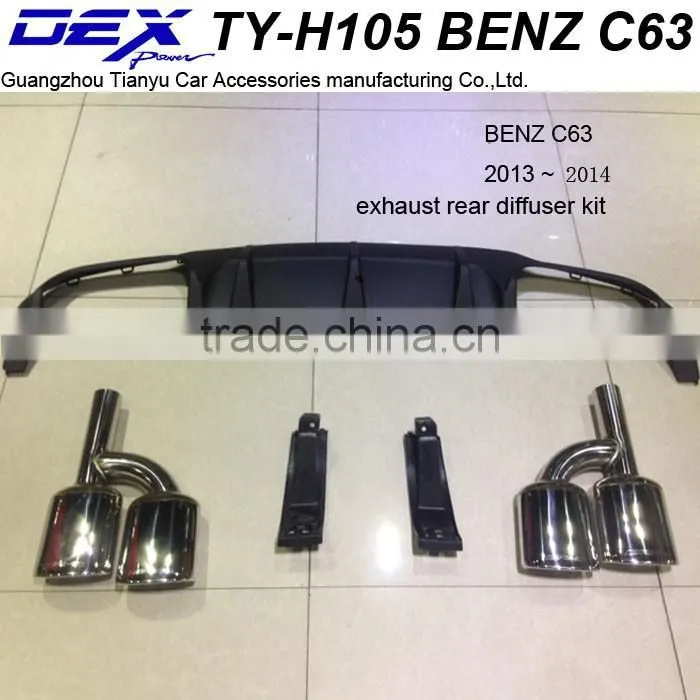 auto part racing universal exhaust rear deffuser kit for BEN---Z C63