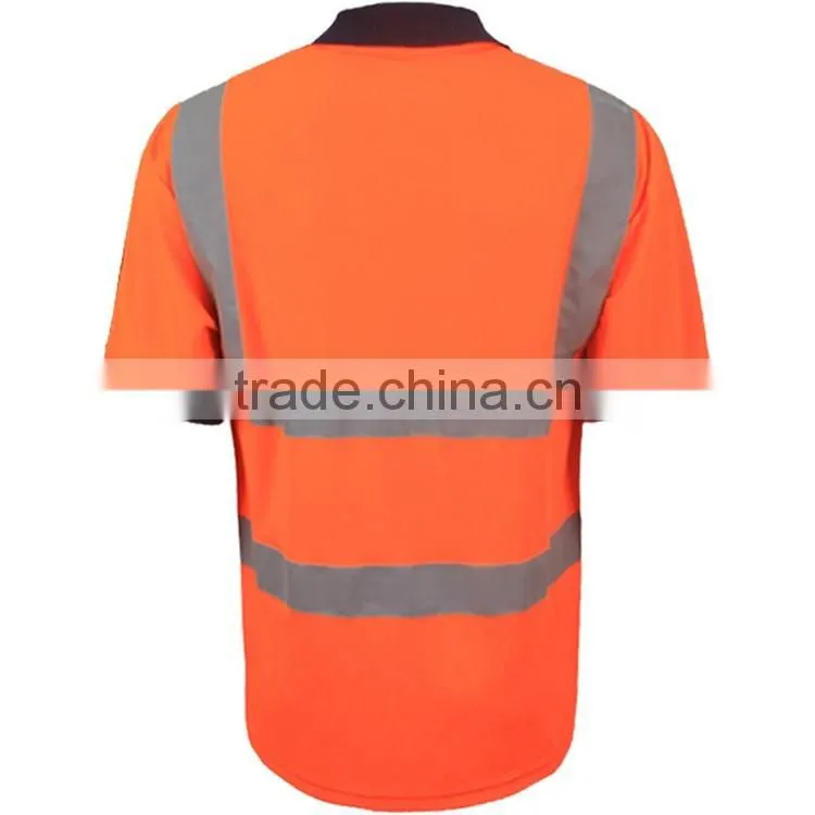 Reflective Polo shirt high visibility short sleeve