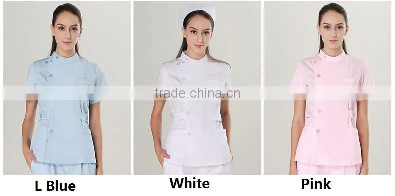 Nurse short sleeve wear dental and oral doctor apparel summer medical uniform scrubs suits