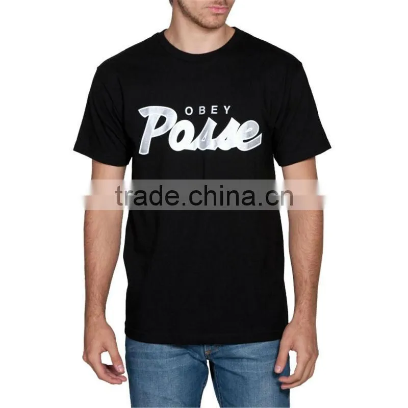 Printed logo 100% cotton rock t-shirt manufacturer