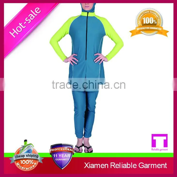 Nature colour women muslim swimwear