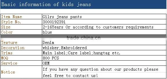 gilrs jeans