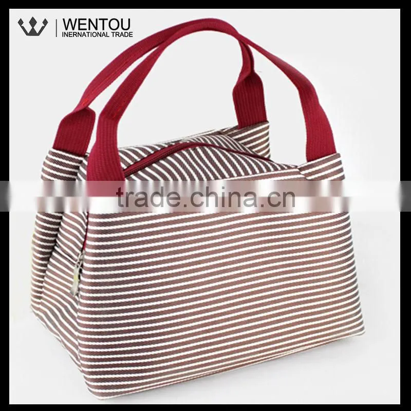 New Fashion Thermal Stripe Lunch Bag