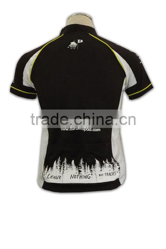 Fashionable imprint short sleeve customed road bike jersey