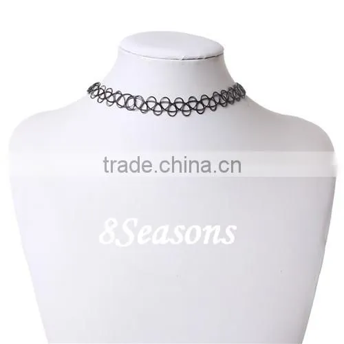2015 Best Selling Black Nylon Imitation Bracelets Pattern Temporary Tattoo Sticker