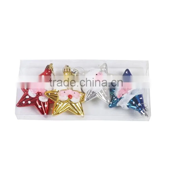 Plastic Party Decorations Multicolor Christmas Santa Claus Pentagram Star