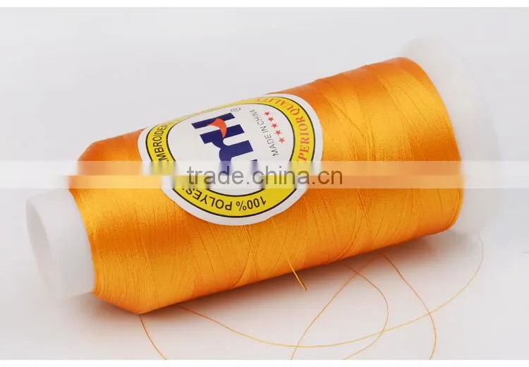 120D/2 100% Polyester embroidery thread on sale