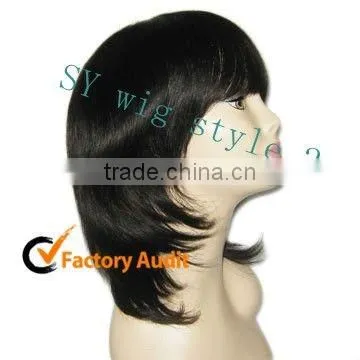 machine wig/new style handsome men's wig (factory direct sale)