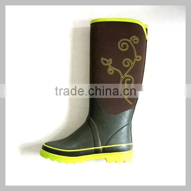 2014 hottest Fashion ladies cheap rain boots