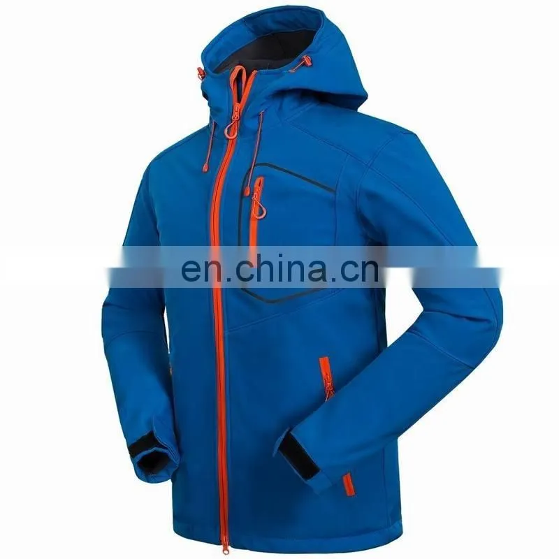 High quality waterproof softshell jacket for men outdoor printed clothing