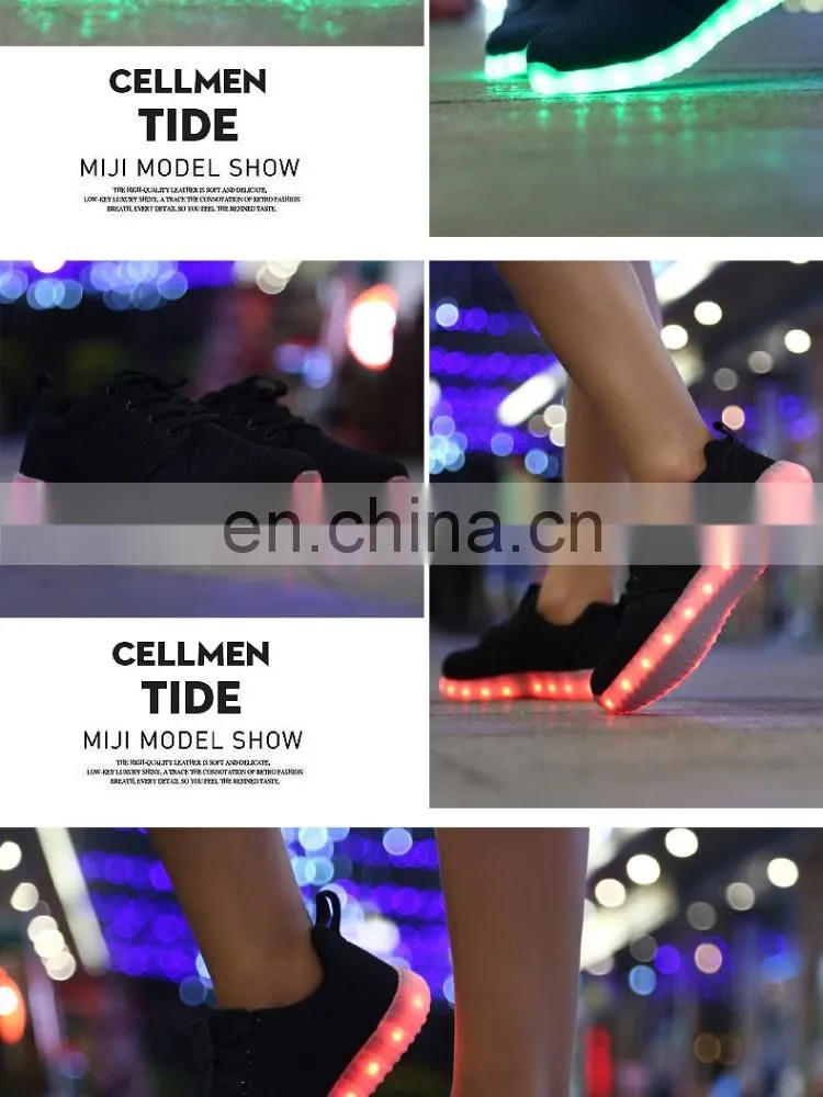 Hot new USB Charge Light up Luminous Mesh shoes Summer Men Women Sportswear Casual shoes LED Shoes sneakers