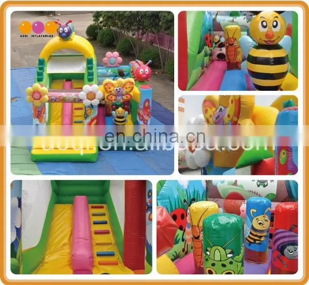For kids animal playhouse used commercial bee inflatable combo bouncer in2017
