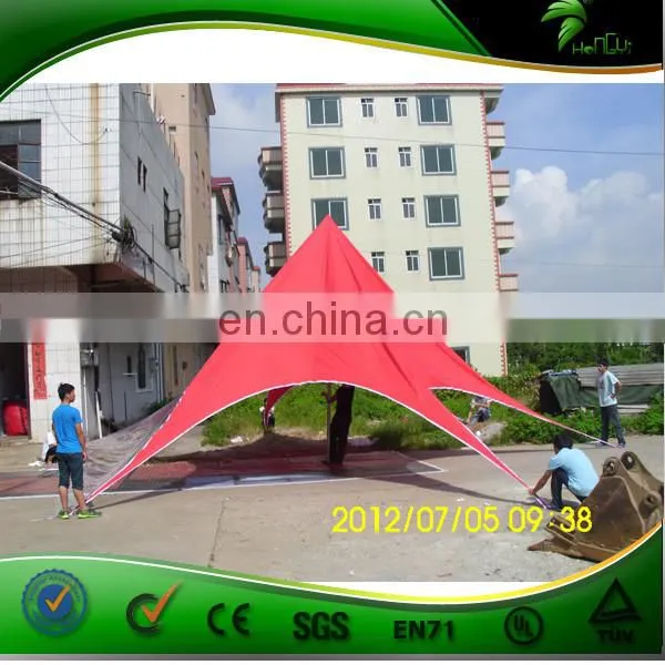 Dia 10m Star Shade Marquee Tent / Customized Red Star Tent For Party, Wedding, Advertising