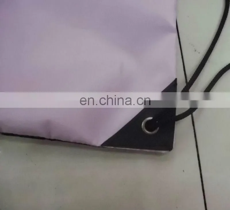 promotional drawstring bag with pockets zipper bag custom drawstring backpack 34*43cm