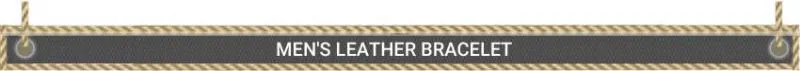 Whale Tail Design Fine Quality Men's Leather Bracelet