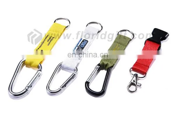 Custom Lanyard With Id Badge Holder / short lanyard with carabiner hook