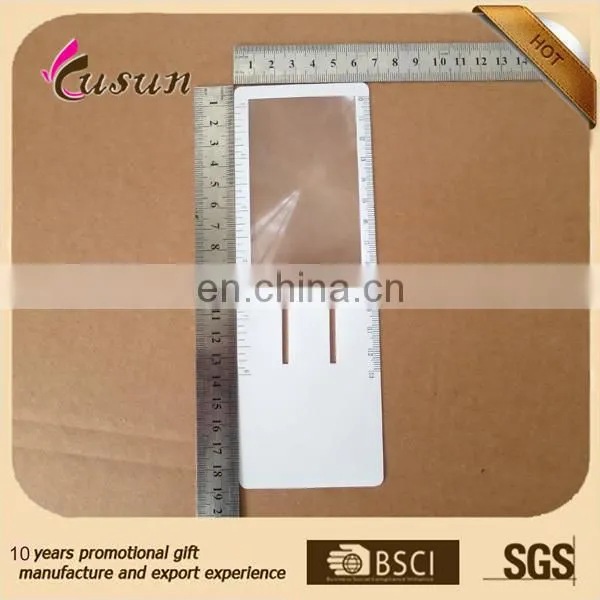16cm fish measurer magnifier ruler with clip