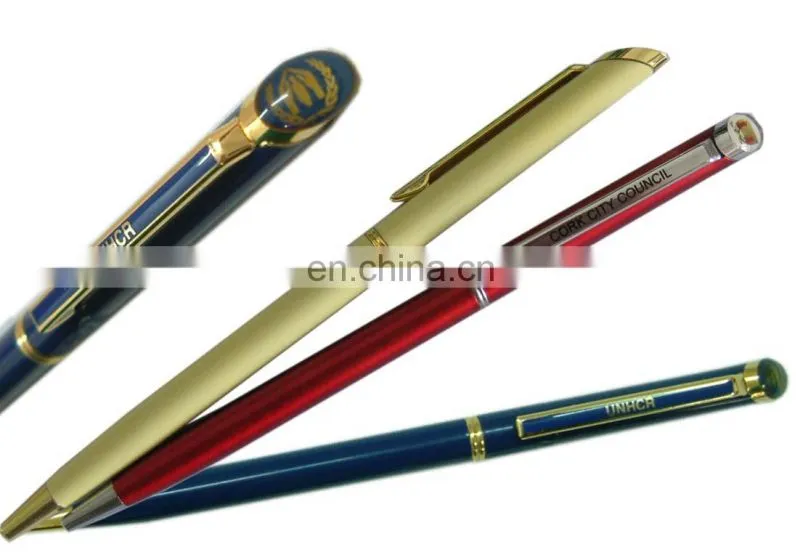 metal ball pen with soft grip