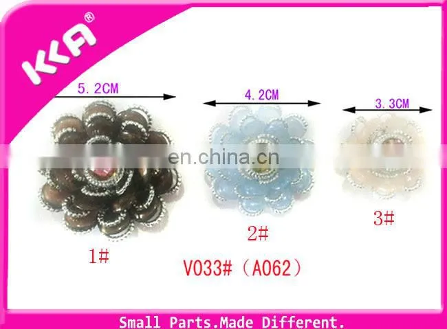 Plastic shoe buckle flower accessories