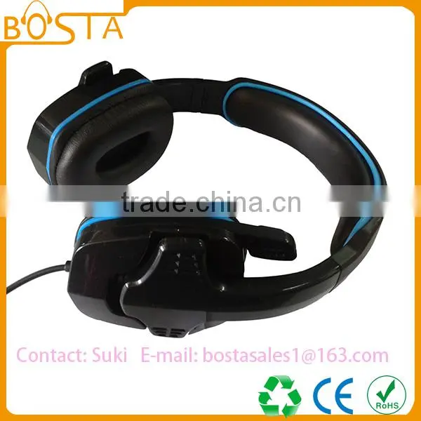 High end stereo stylish coolest popular gaming headphone with microphone