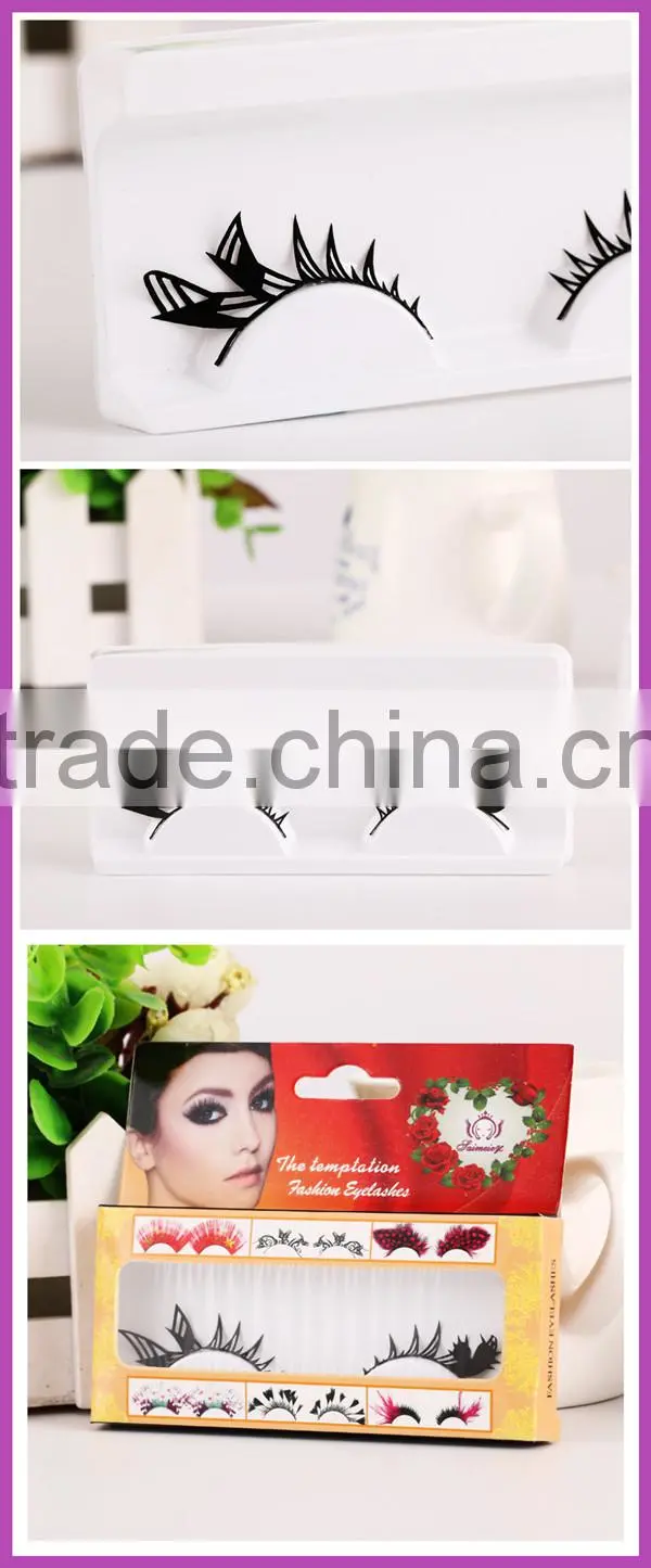black halloween fashion paper cutting eyelashes