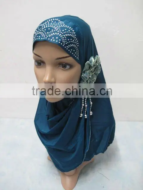 A529 New Arrival Islamic Scarves Women Muslim One Piece Hijab Flower hijab