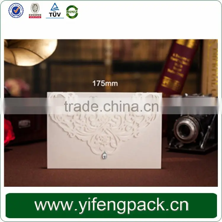 Fast delivery unique handmade chinese wedding invitation card