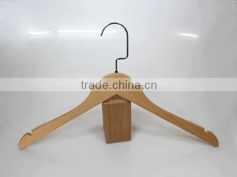 IMY-531 natural cheap wooden hotel hangers for clothes